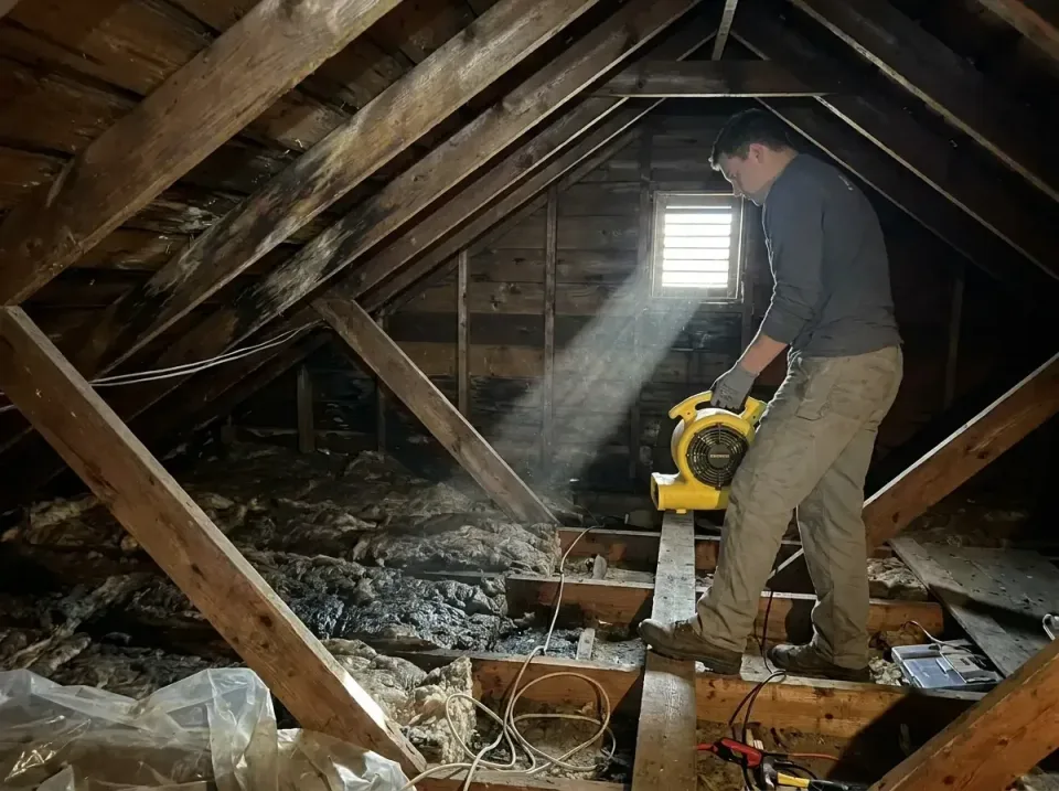 attic-water-damage-drying-proc-007 — frequently asked questions, Emergency Water Extraction & 24/7 Flood Response in Harling…